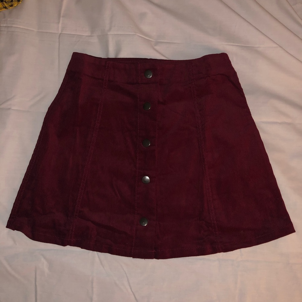 Corduroy Mini Skirt